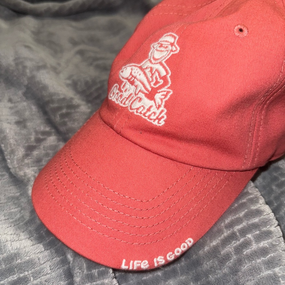 Life is Good Pink Baseball Cap